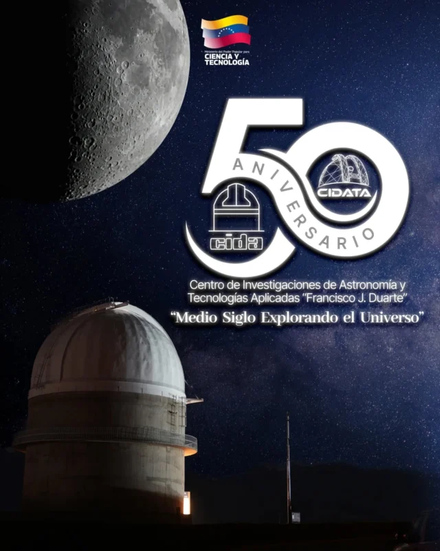 🇻🇪✨ 50 años de historia y trabajo cumple la Fundación Centro de Investigaciones de Astronomía y Tecnologías Aplicadas Francisco J. Duarte (Cidata).
 
Fundada el 10 de diciembre de 1973, este espacio nace como un faro del Sur Global para posicionar a Venezuela a la vanguardia del estudio y exploración del espacio 🌌.

🫵🏽 Con este carrusel te invitamos a conocer parte de la trayectoria del Cidata, sus aportes para Venezuela y el mundo.